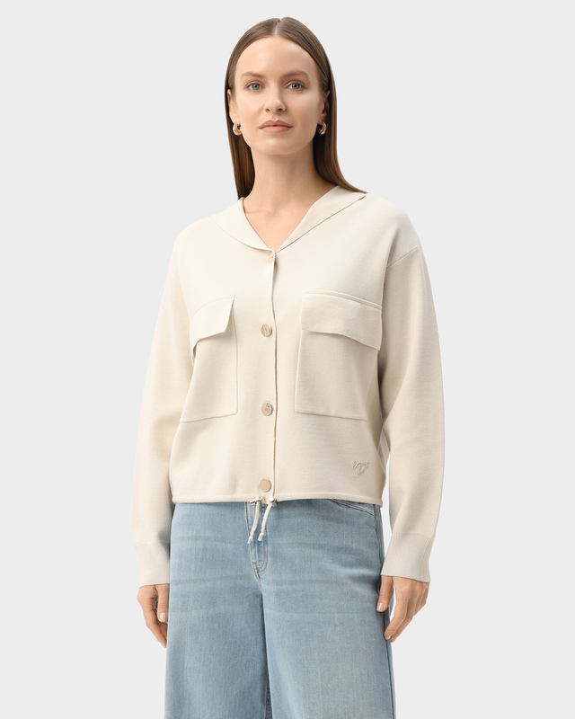 Жакет с капюшоном на пуговицах