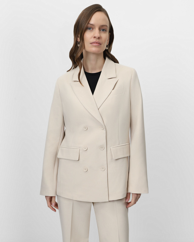 Блейзер прямого кроя с широкими лацканами