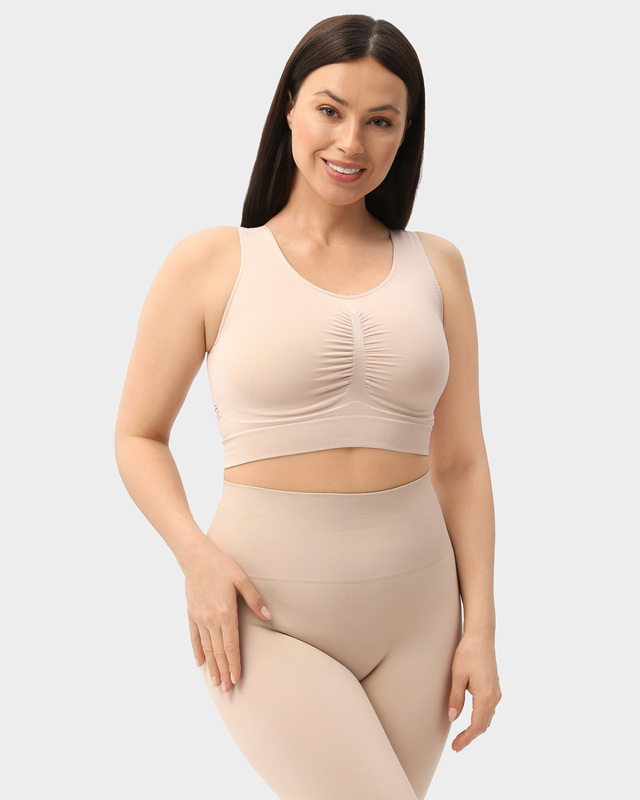 Корректирующее бюстье с сильной степенью поддержки