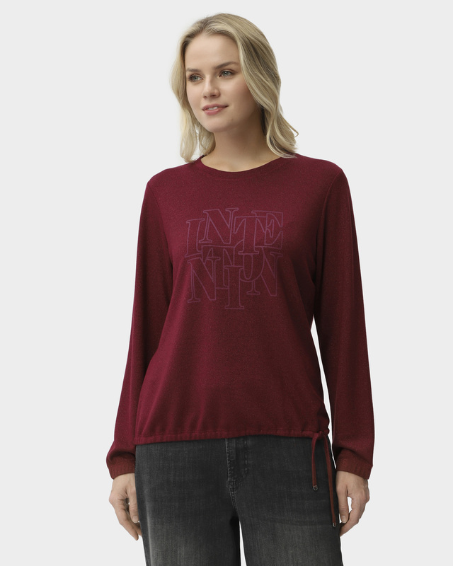 Пуловер прямого кроя с вискозой в составе