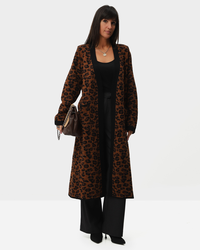 Кардиган с леопардовым принтом