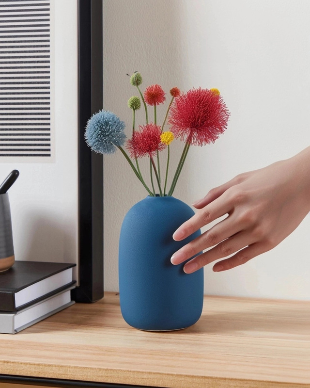 Ваза декоративная из керамики, 14,5х9,5 см