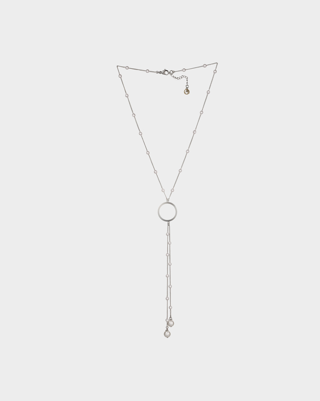 Колье с искусственным жемчугом