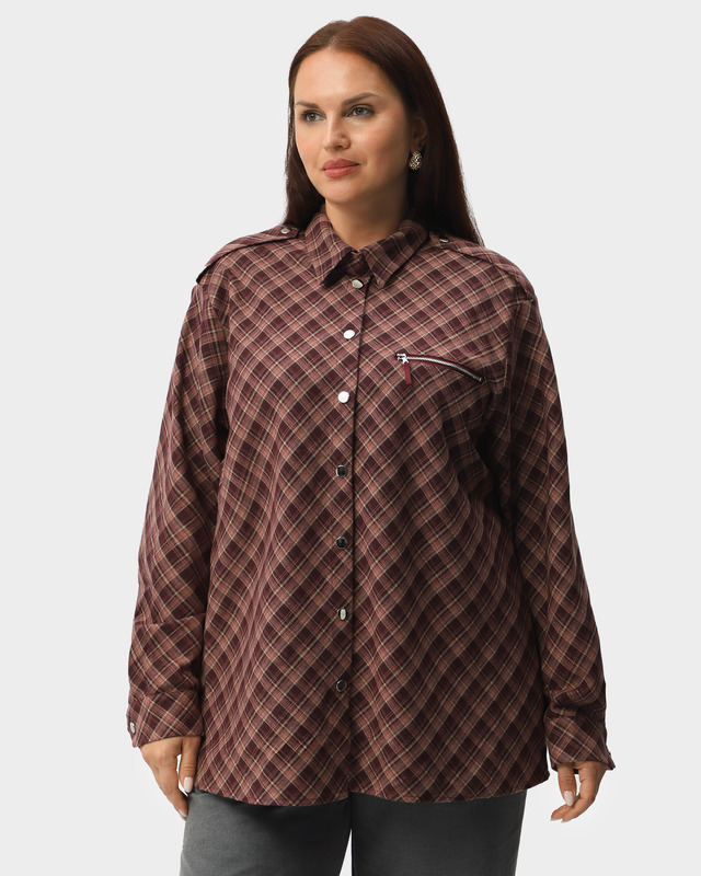 Комфортная рубашка с классическим отложным воротником 7590₽