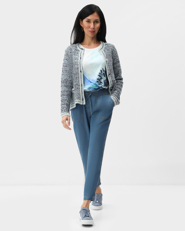 Укороченные брюки прямого кроя