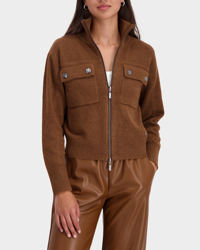 Жакет с вискозой и шерстью в составе