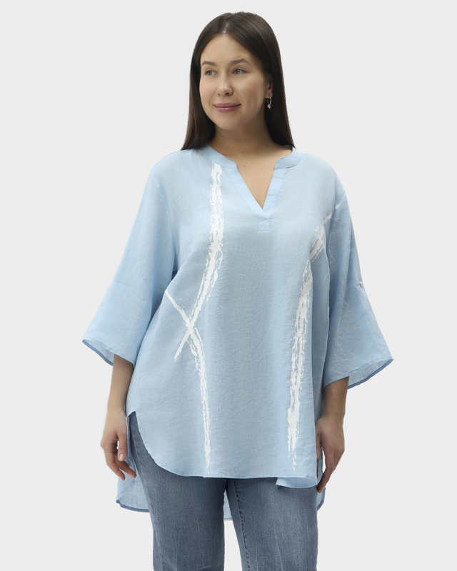 Льняная блузка