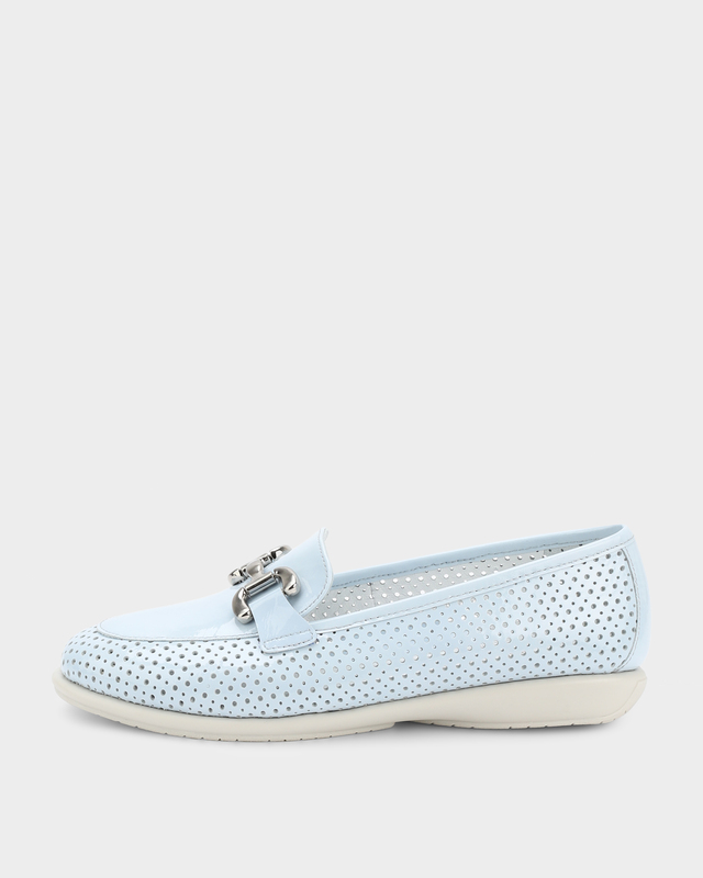 Лоферы увеличенной полноты из натуральной лакированной кожи