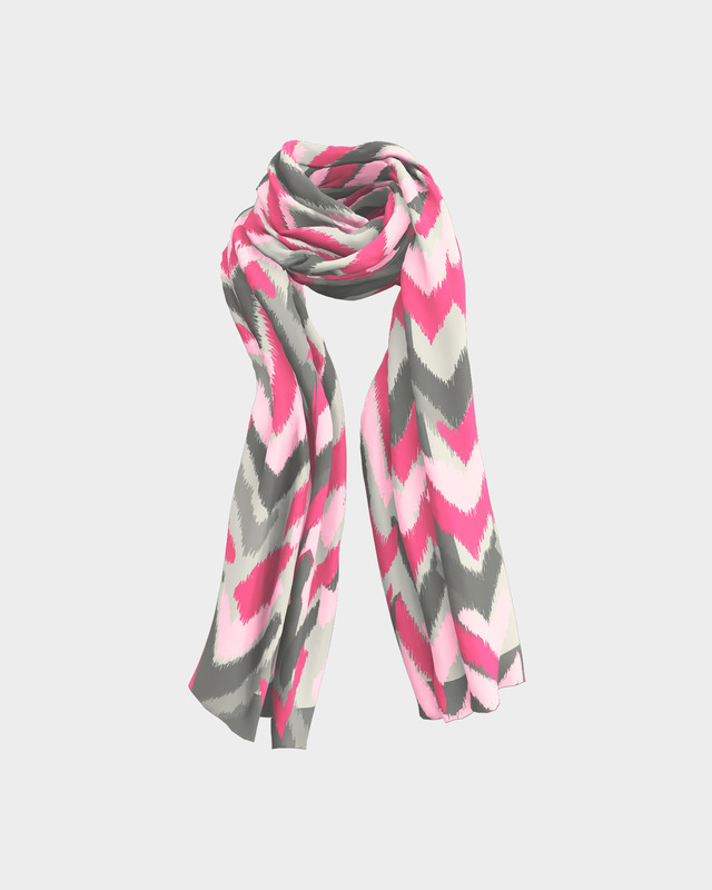 Шарф с ярким принтом