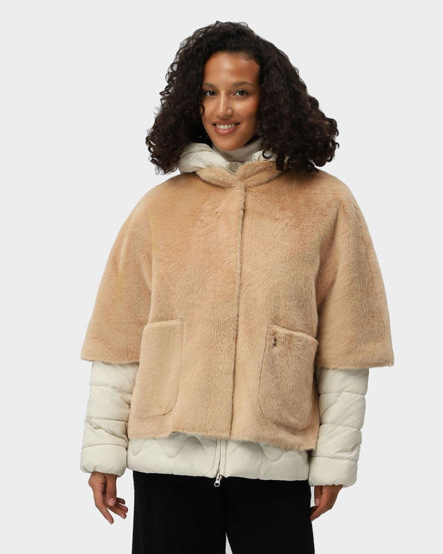 Куртка со съемным жилетом из экомеха